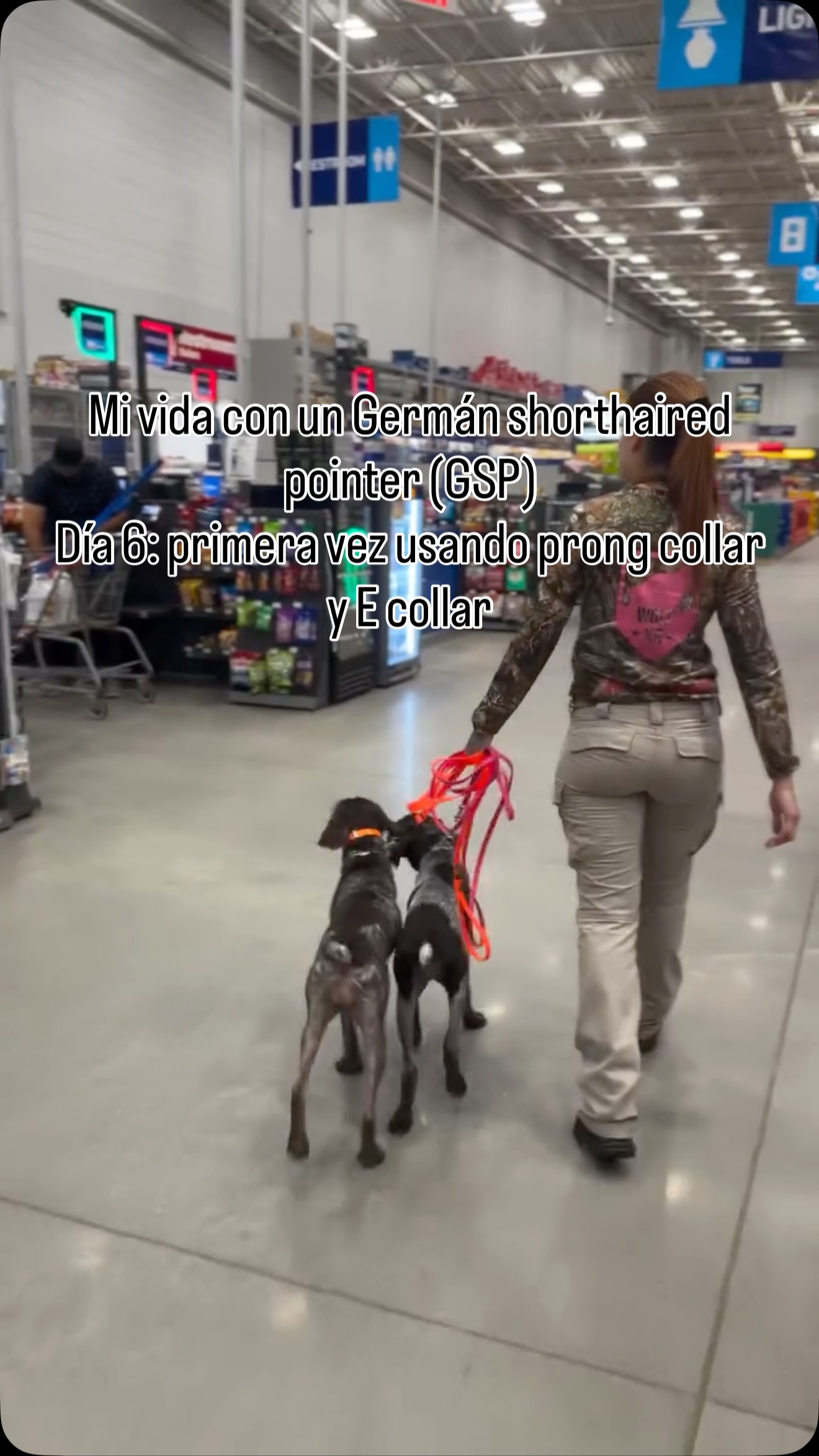 Paseo de entrenamiento con dos pointers en una tienda